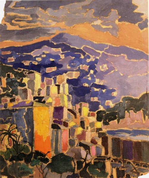 1953 Camogli - olio su tavola - 50x40cm firmato e datato in basso a sinistra collezione privata